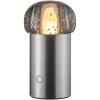 Přenosná stolní lampa IRIS 18 cm, LED, stříbrná, hliník, Blomus