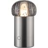 Přenosná stolní lampa IRIS 18 cm, LED, stříbrná, hliník, Blomus