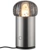 Přenosná stolní lampa IRIS 18 cm, LED, stříbrná, hliník, Blomus