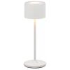 Přenosná stolní lampa FAROL MINI 19,5 cm, LED, bílá, hliník, Blomus