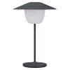 Přenosná stolní lampa ANI MINI 21 cm, LED, magnetově šedá, hliník, Blomus