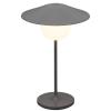 Přenosná stolní lampa ANI MINI 21 cm, LED, teplá šedá, hliník, Blomus