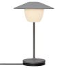 Přenosná stolní lampa ANI MINI 21 cm, LED, teplá šedá, hliník, Blomus