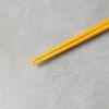 Jídelní hůlky 22,5 cm, zlatá / bílá, bambus, MIJ