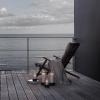 Svícen na kónickou svíčku HURRICANE 28 cm, černá, kamenina, Stelton
