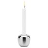 Svícen na čajovou svíčku ORA 8 cm, stříbrná, nerezová ocel, Stelton