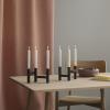 Svícen na kónickou svíčku ORA 20 cm, černá, nerezová ocel, Stelton