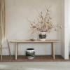 Váza STOCKHOLM LIGNUM 21 cm, bílá, hliník, Stelton