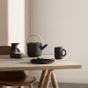 Jídelní talíř THEO 22 cm, černá, kamenina, Stelton