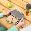 Obědový box MAKE & TAKE 1,1 l, stříbrná, nerezová ocel, Brabantia