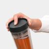 Cestovní hrnek MAKE & TAKE 360 ml, tmavě šedá, plast, Brabantia