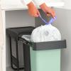 Vestavný odpadkový koš SORT & GO 2x 15 l, tmavě šedá / nefritově zelená, plast, Brabantia