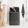 Dotykový odpadkový koš BO TOUCH BIN 60 l, sebevědomě šedá, ocel, Brabantia