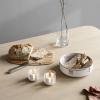 Svícen na čajovou svíčku LUNA 7 cm, jemně bílá, nerezová ocel / sklo , Stelton