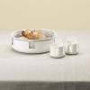 Svícen na čajovou svíčku LUNA 7 cm, jemně bílá, nerezová ocel / sklo , Stelton