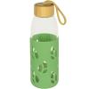 Láhev na vodu PKV-023 550 ml, zelená, sklo, Pebbly
