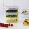 Box na potraviny PKV-5SRB 850 ml, sada 5 ks, sklo / plast, Pebbly