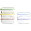 Box na potraviny PKV-5SRB 850 ml, sada 5 ks, sklo / plast, Pebbly