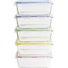 Box na potraviny PKV-5SRB 850 ml, sada 5 ks, sklo / plast, Pebbly