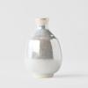 Láhev na saké PEARL 300 ml, stříbrná, keramika, MIJ