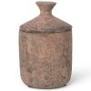 Vonná svíčka URA BURNED SIENNA 13 cm, hnědá, kamenina, ferm LIVING