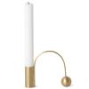 Svícen na kónickou svíčku BALANCE 11 cm, mosaz, ferm LIVING