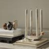 fermLIVING AW21 BowlCandleHolderMediumAluminium DrypCandles AryMiniVases image(1)