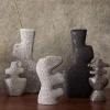Svícen na kónickou svíčku YARA 17,5 cm, šedá, kamenina, ferm LIVING