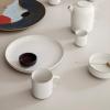 Jídelní talíř SEKKI 25,5 cm, krémová, kamenina, ferm LIVING