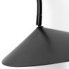 Nástěnná lampa ARUM 26 cm, černá, hliník, ferm LIVING