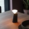 Přenosná stolní lampa MANTLE 19 cm, černá, nerezová ocel, Tala