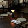 Přenosná stolní lampa MANTLE 19 cm, černá, nerezová ocel, Tala