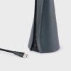 Přenosná stolní lampa MANTLE 19 cm, černá, nerezová ocel, Tala