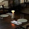Přenosná stolní lampa MANTLE 19 cm, bílá, nerezová ocel, Tala