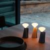 Přenosná stolní lampa MANTLE 19 cm, bílá, nerezová ocel, Tala