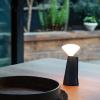 Přenosná stolní lampa MANTLE 19 cm, modrá, nerezová ocel, Tala