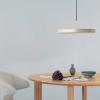 Závěsná lampa ASTERIA 31 cm, bílá / zlatá, hliník, Umage