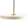 Závěsná lampa ASTERIA 31 cm, bílá / zlatá, hliník, Umage