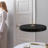 Závěsná lampa ASTERIA PLUS 43 cm, černá / zlatá, hliník, Umage