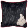 Povlak na dekorační polštář DODO PAVONE 50 x 50 cm, černá, polyester, Moooi