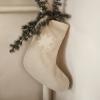 Vánoční ponožka VELA 50 cm, bílá, bavlna, ferm LIVING