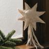 Hvězda na vánoční stromek VELA 22 x 38 cm, bílá, bavlna, ferm LIVING