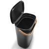 Odpadkový koš REFLECT 33 l, černá, plast, Eva Trio