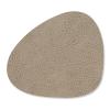 Podtácek CURVE HIPPO 11 x 13 cm, teple šedá, kůže, LIND DNA