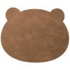 Dětské prostírání BEAR NUPO 38 x 30 cm, přírodní, kůže, LIND DNA