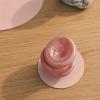 Podtácek CIRCLE NUPO 10 cm, růžová, kůže, LIND DNA