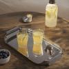 Servírovací podnos 43 x 25, stříbrná, nerezová ocel, Eva Trio