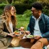 Jídelní talíř OUTDOOR 25 cm, sada 4 ks, stříbrná, nerezová ocel, Black+Blum