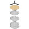 Jídelní talíř OUTDOOR 25 cm, sada 4 ks, stříbrná, nerezová ocel, Black+Blum