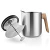 French press čajovar NORDIC KITCHEN 1 l, stříbrná, nerezová ocel, Eva Trio